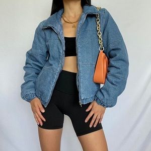 denim bomber jacket